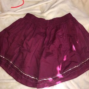 Maroon skirt